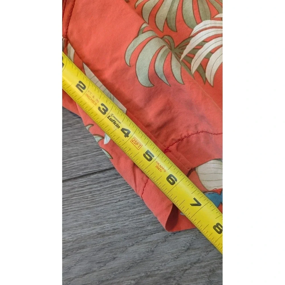 Tommy Bahama Relax XL‎ Swim Trunks Floral Nylon Orange Inside Pocket Cargo Lined
